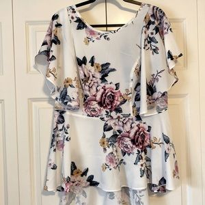 Womens peplum blouse